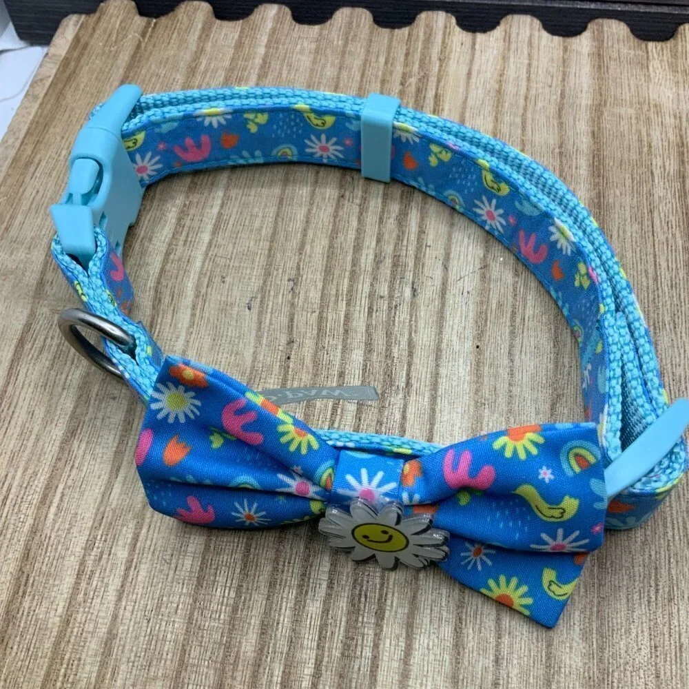 Top Paw NWOT Sunflower Bow Tie Adjustable Dog Collar - M